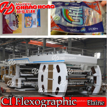 Roll to Roll Online Flexo Printing Machine Printed Paper/Fabric/Woven/Sack/Film/Plastic